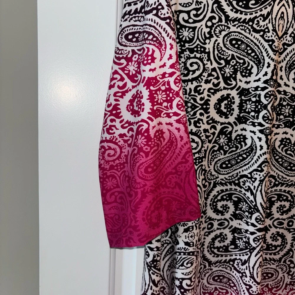 Haani Black and Pink Paisley Dress - Picture 8 of 9